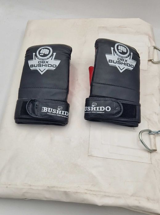 Worek bokserski DUŻY 165cm +Rękawice DBX Bushido MITS RED -zestaw BOKS