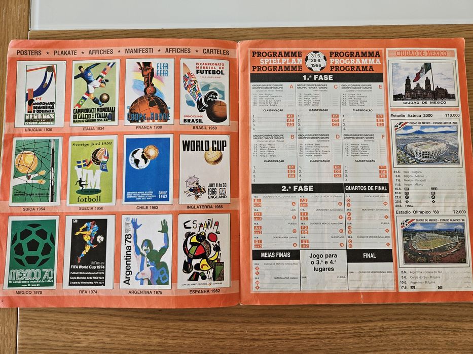 Caderneta Mundial 86 Completa