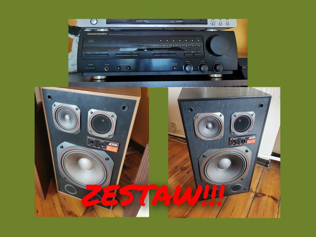 Zestaw amplituner marantz sr45 kolumny tonsil alton 70