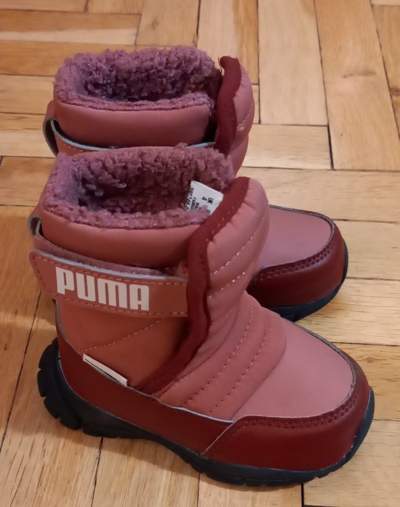 Buty śniegowce różowe Puma rozm. 20