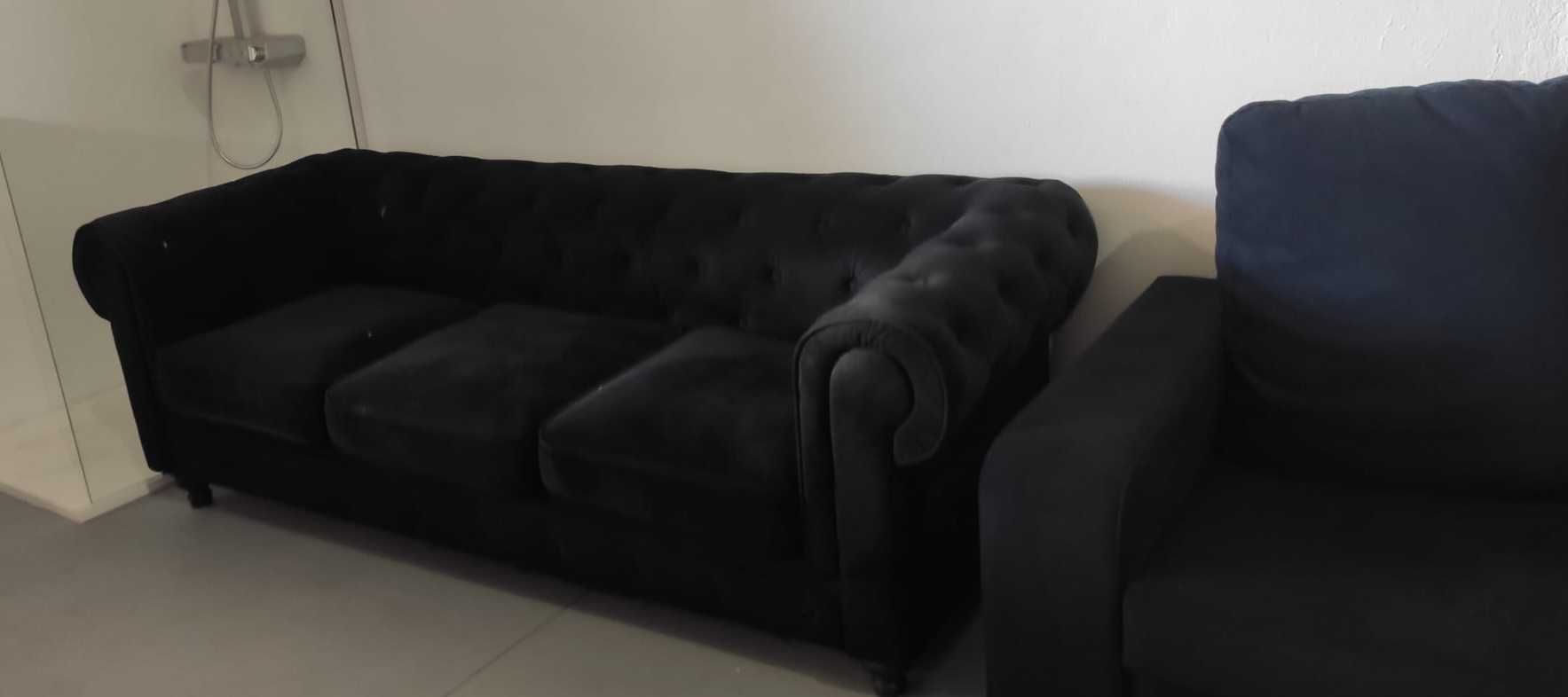 Sofás chaise-longue 3 lugares  e Sofás 2 Lugares total