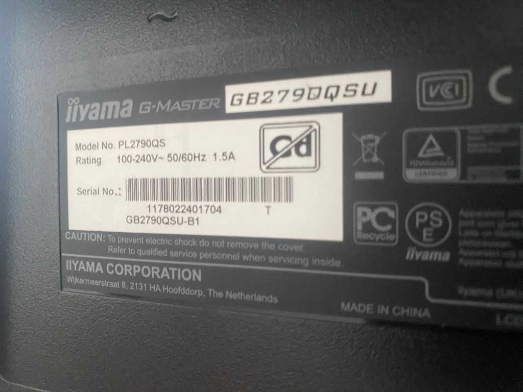 Monitor iiyama G-Master GB2790QSU-B1-1440p-240Hz