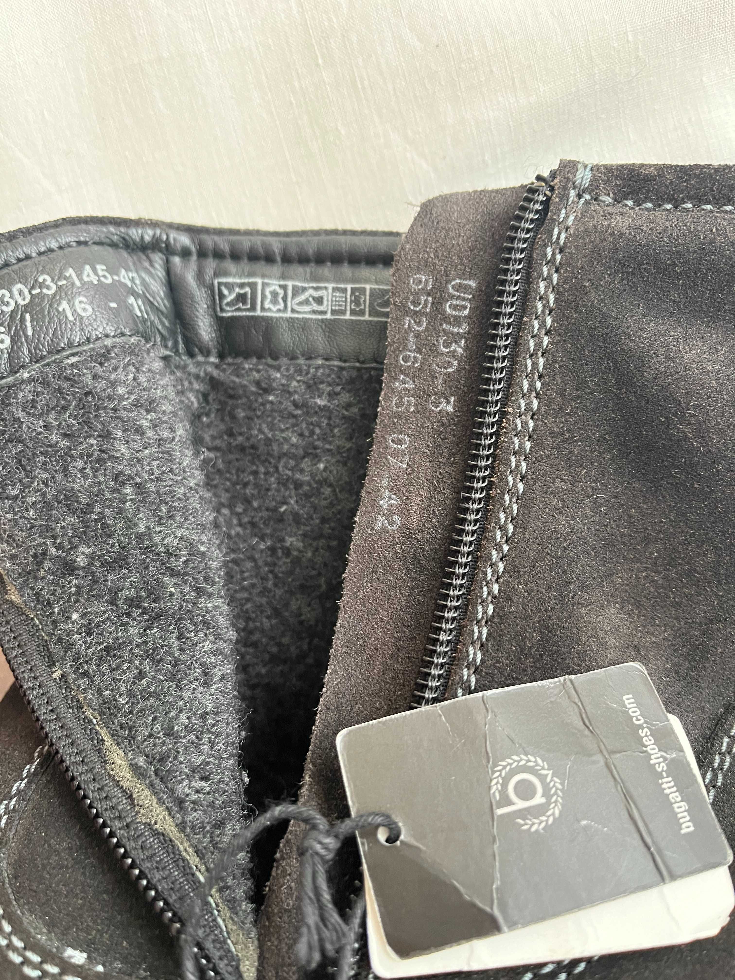 Bugatti Сапоги ботинки мужские, 42-43/28см