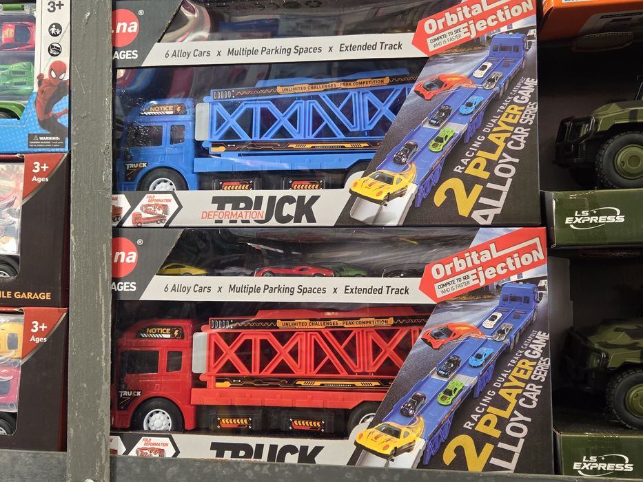 Фура трейлер паркінг з металевими машинками трейлер 90 см пускова уста