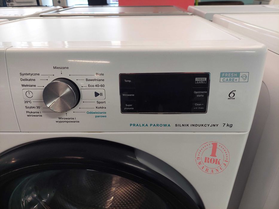 ROK GWARANCJA Pralka PAROWA Whirlpool FFB7238BVPL Inwerter 7kg 1200obr