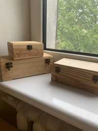 Деревяні коробочки шкатулки