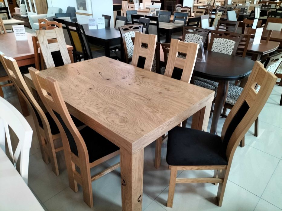 (980) Okazja! Stół rozkładany + 6 krzeseł, wyprzedaż 2799 zł