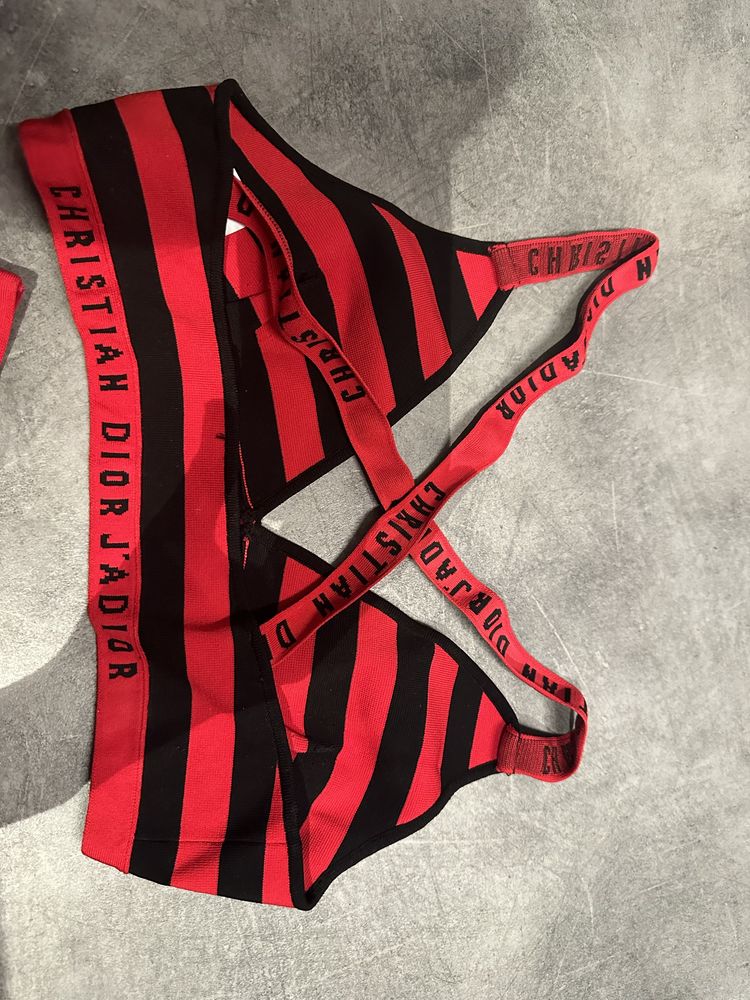 Dior bikini czarno czerwone M pasuje od xs do m