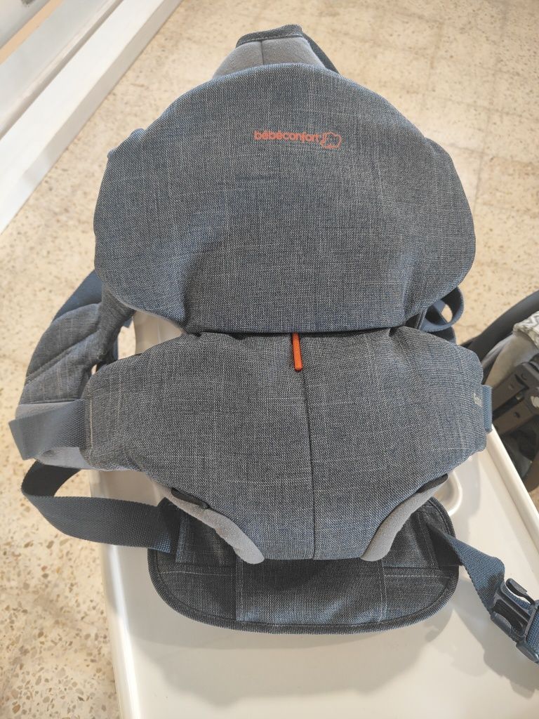 Porta bébés azul ganga, como novo