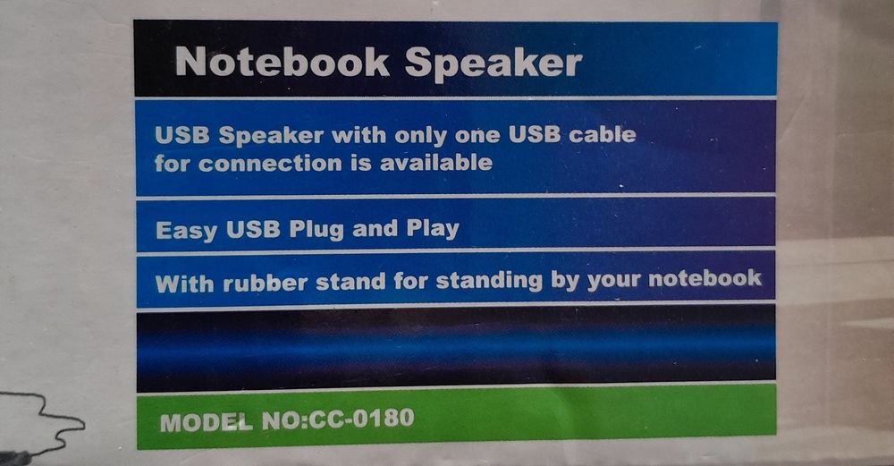 Nova coluna fina Notebook  tem 4 cm / 22 cm USB