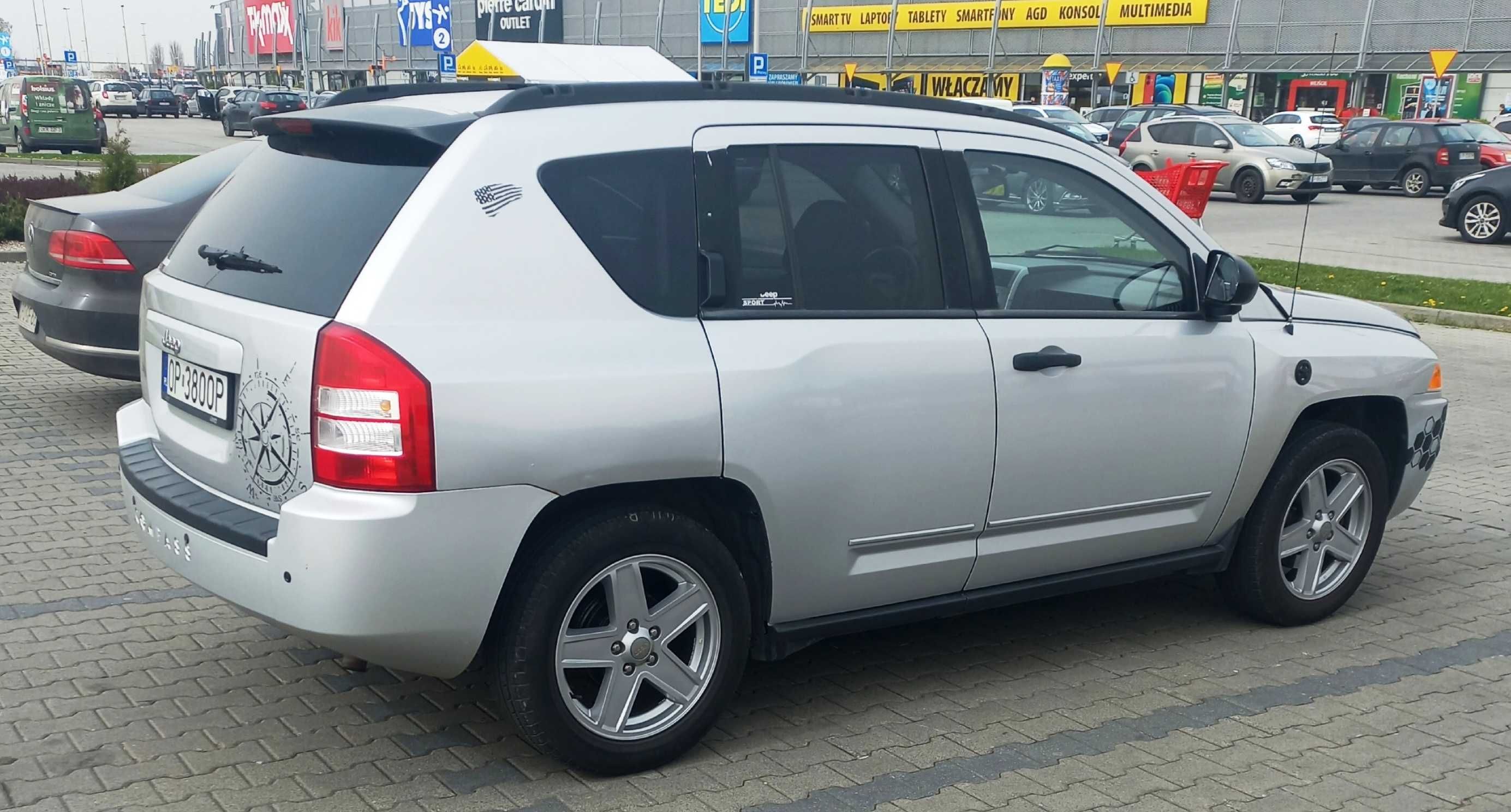 2008 Jeep Compass Sport Mk49; 2,4 benzyna 170KM; automat; sprawny