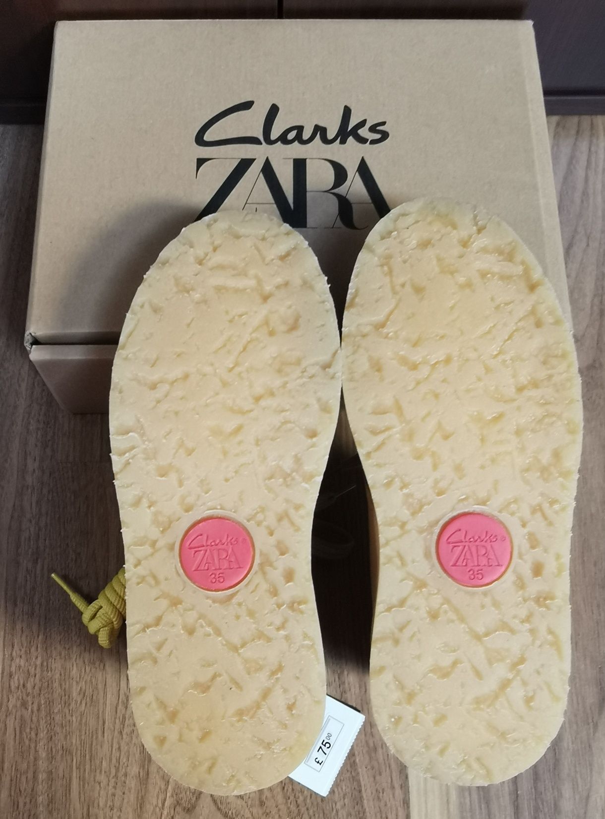 ZARA Clarks skórzane botki roz. 35 inspiracja Desert Boot Clarks