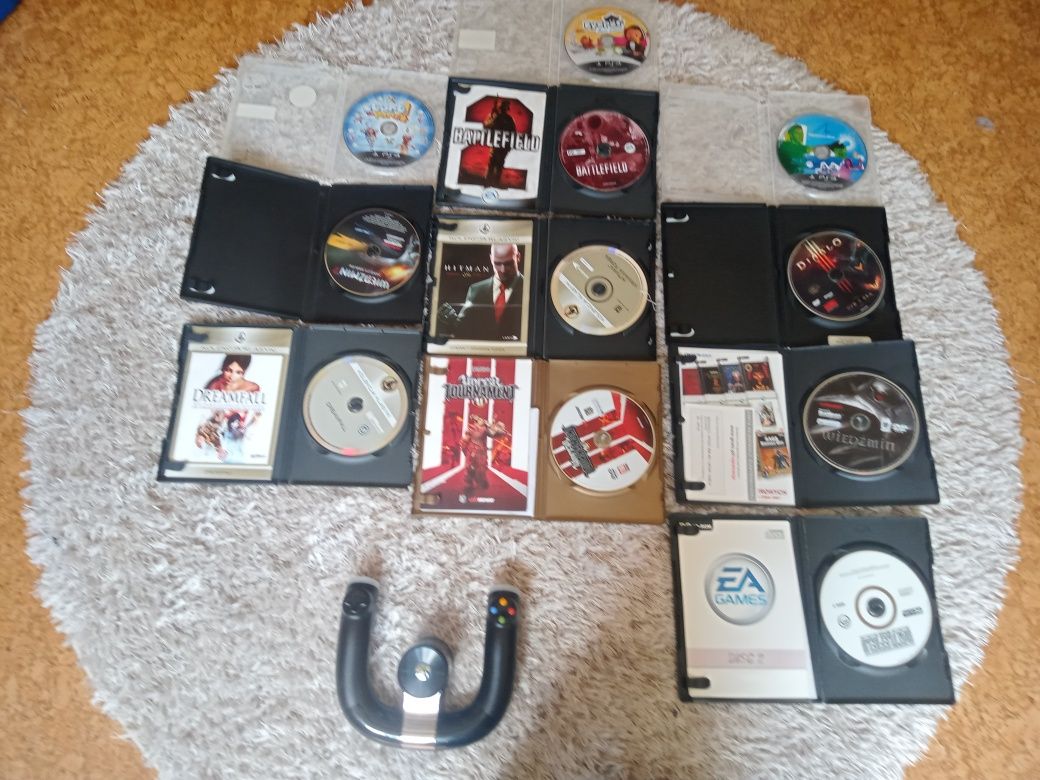 Gry na PS3,PC i kierownica do XBOX 360