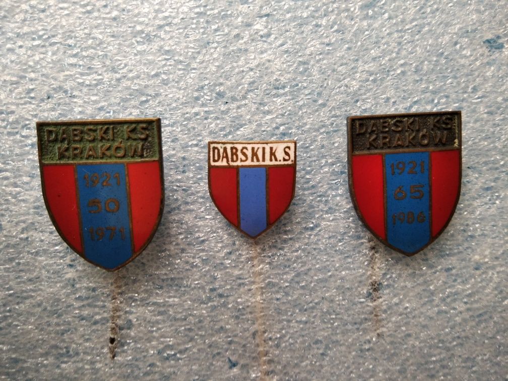 DĄBSKI KS KRAKÓW - zestaw odznak - przypinki odznaki piny znaczki