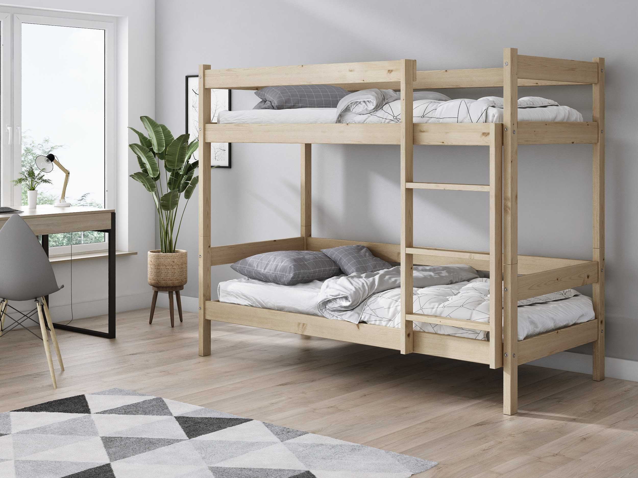 Łóżko łóżka PIĘTROWE Hit 90 x 200 solidne dla pracowników  producent