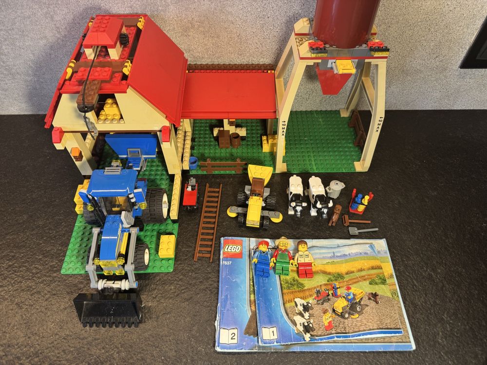 LEGO 7637 City Farma traktor zestaw klocki krowa