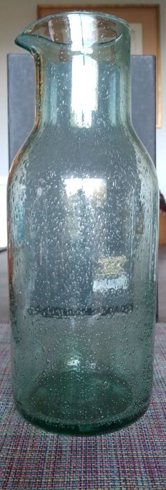 Jarro  água/ refresco em vidro "bolhas"