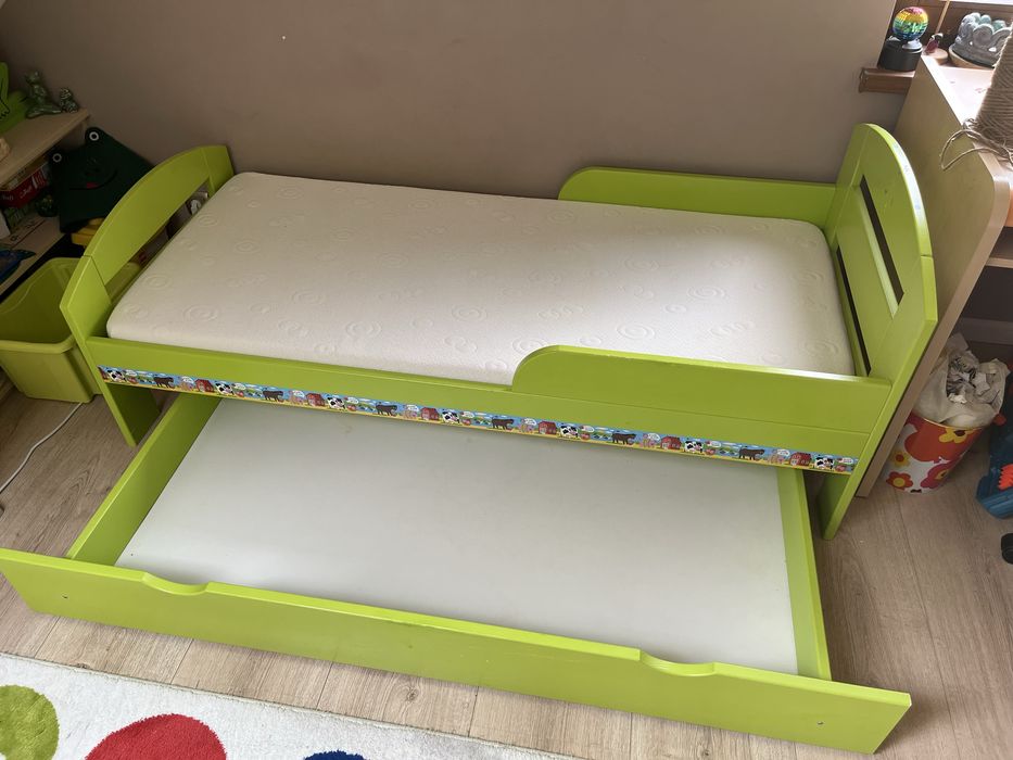 Łóżko z szufladą dla dziecka + materac