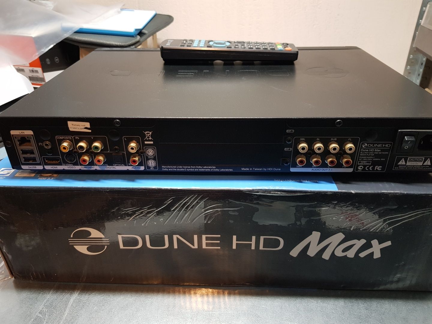 Сетевой медиаплеер Dune HD Max с возможностью установки HDD 3.5"