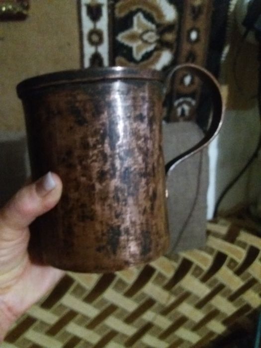 Кружка медная.латунь