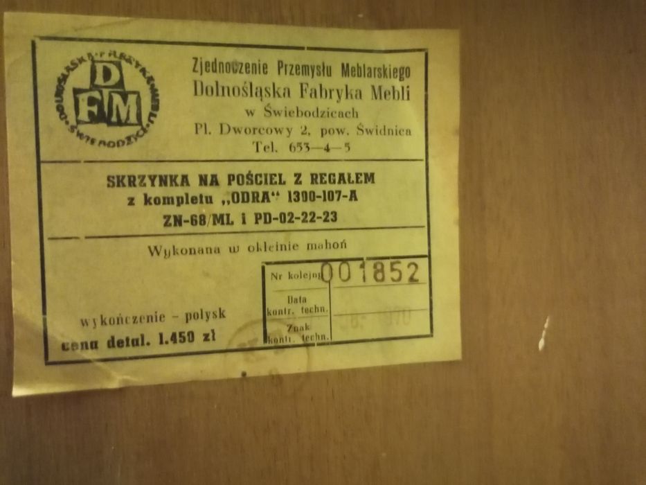 Meble ODRA PRL komplet, wysoki połysk, komody, pomocnik, super stan