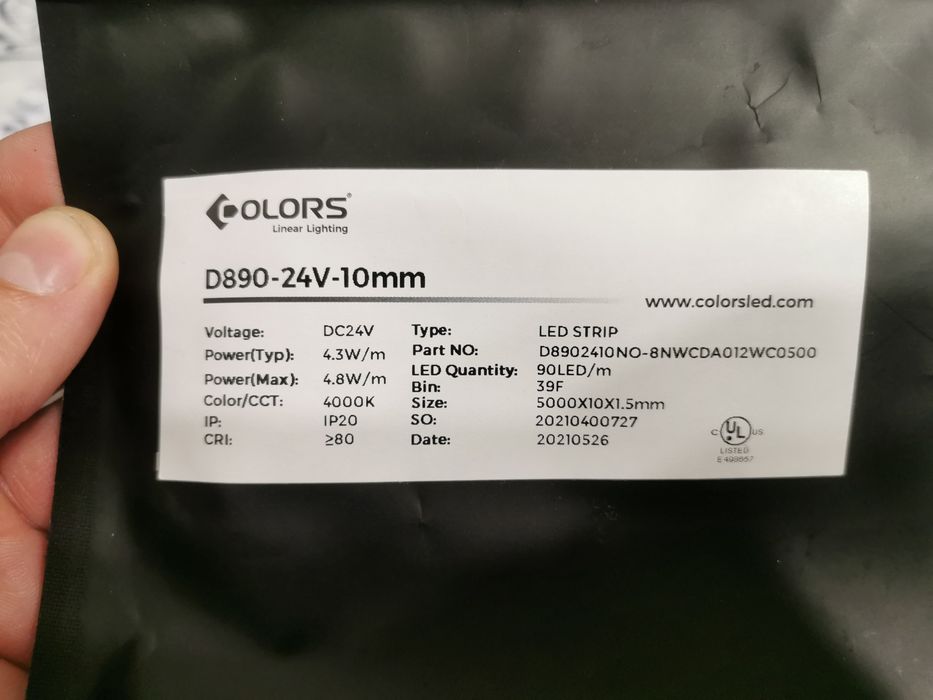 Самая энергоэффективная LED лента 24в 215Лм/Вт