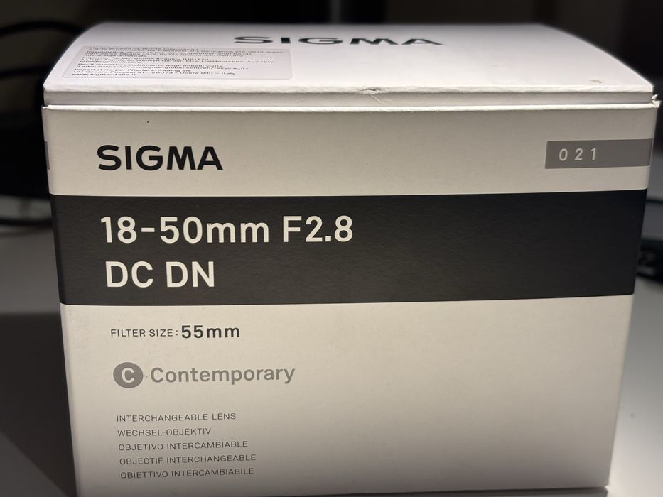 Sigma 18-50mm F2.8 DC DN NOVA e com garantia + Filtro ND