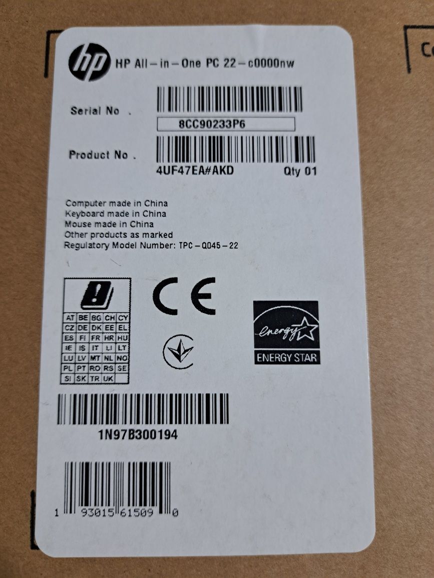 Komputer HP All-in-One PC 22