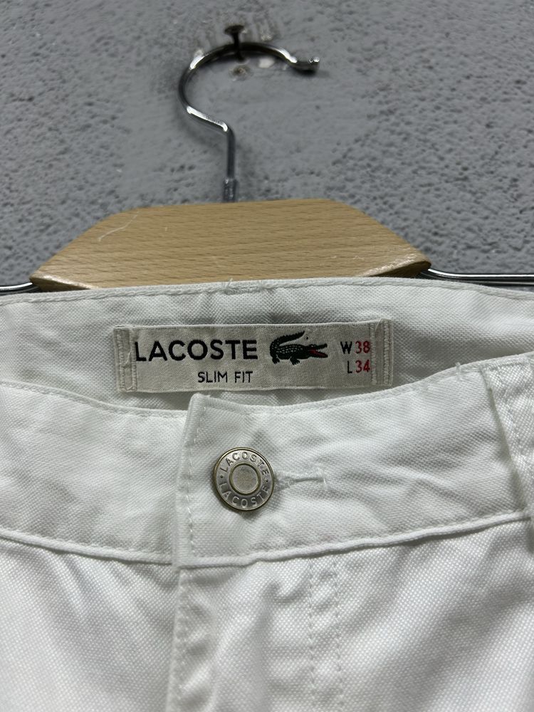 Штани джинси Lacoste W38 L34 оригінал чоловічі білі