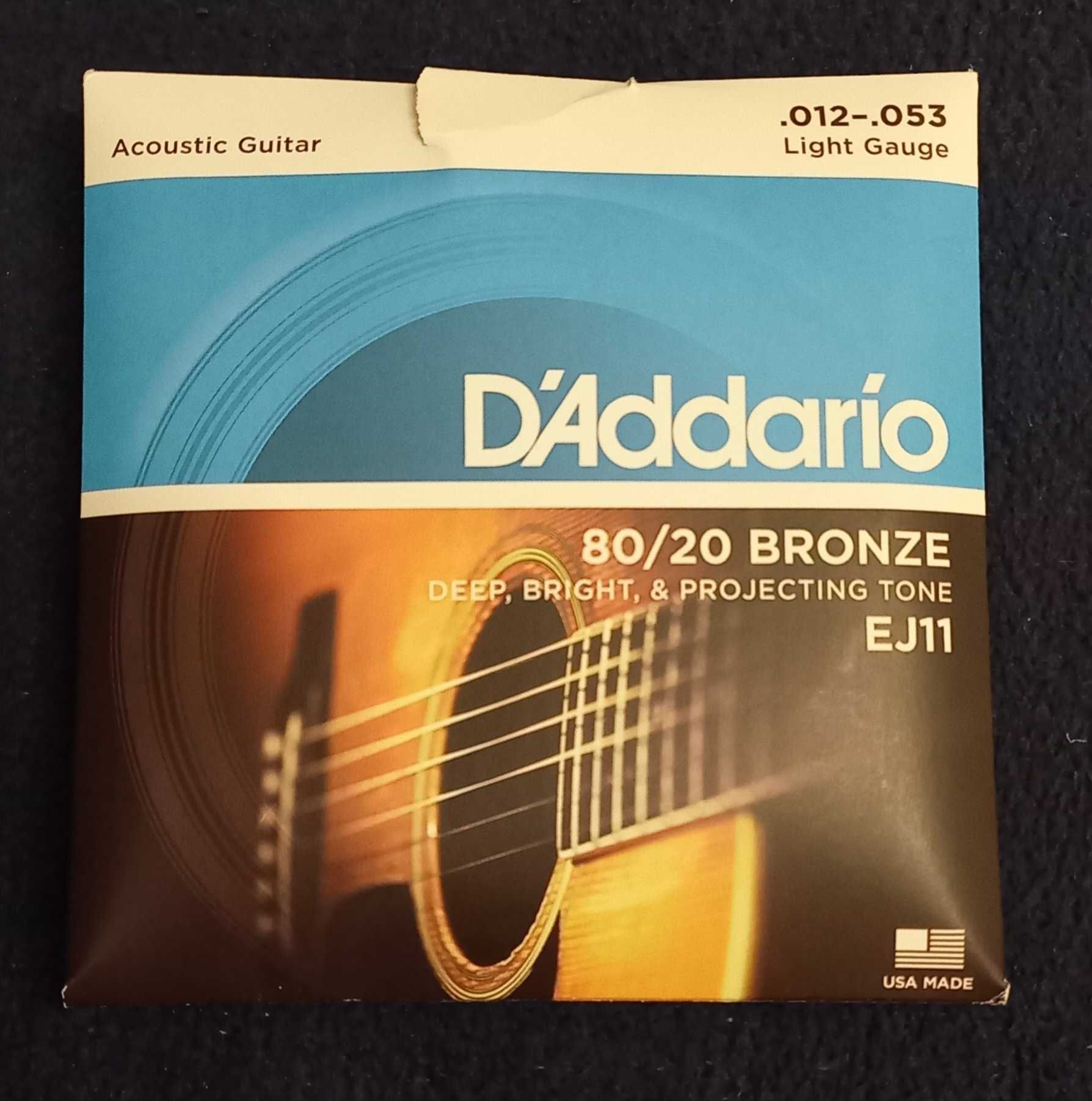 Struny do gitary akystycznej D'Addario