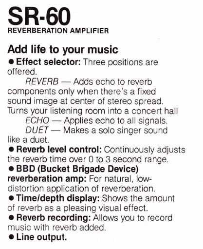 PIONEER SR 60 - Reverb Amplifier ! Super Raro ! Condição superior!
