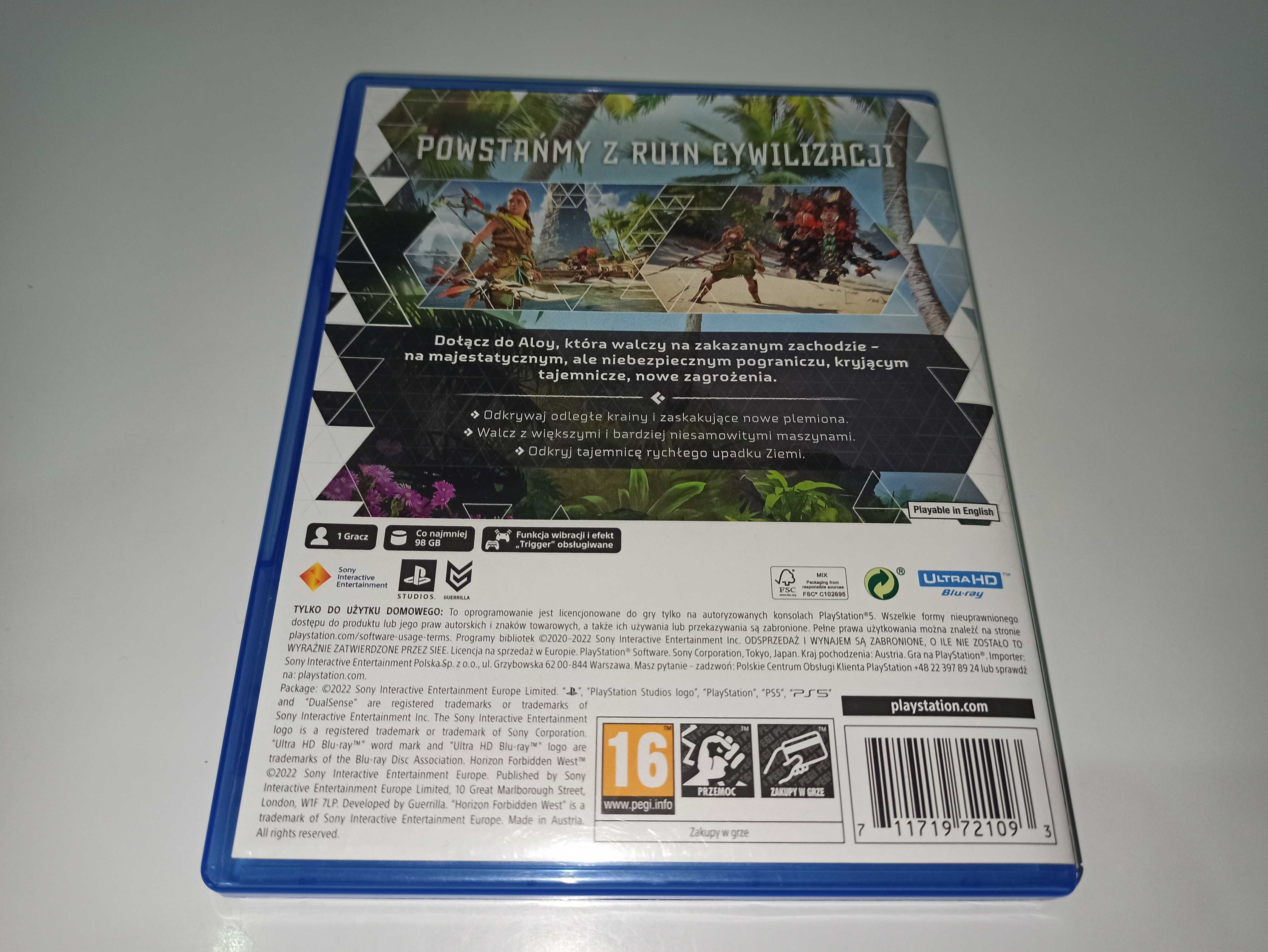 ps5 HORIZON FORBIDDEN WEST PL postacie mówią po polsku