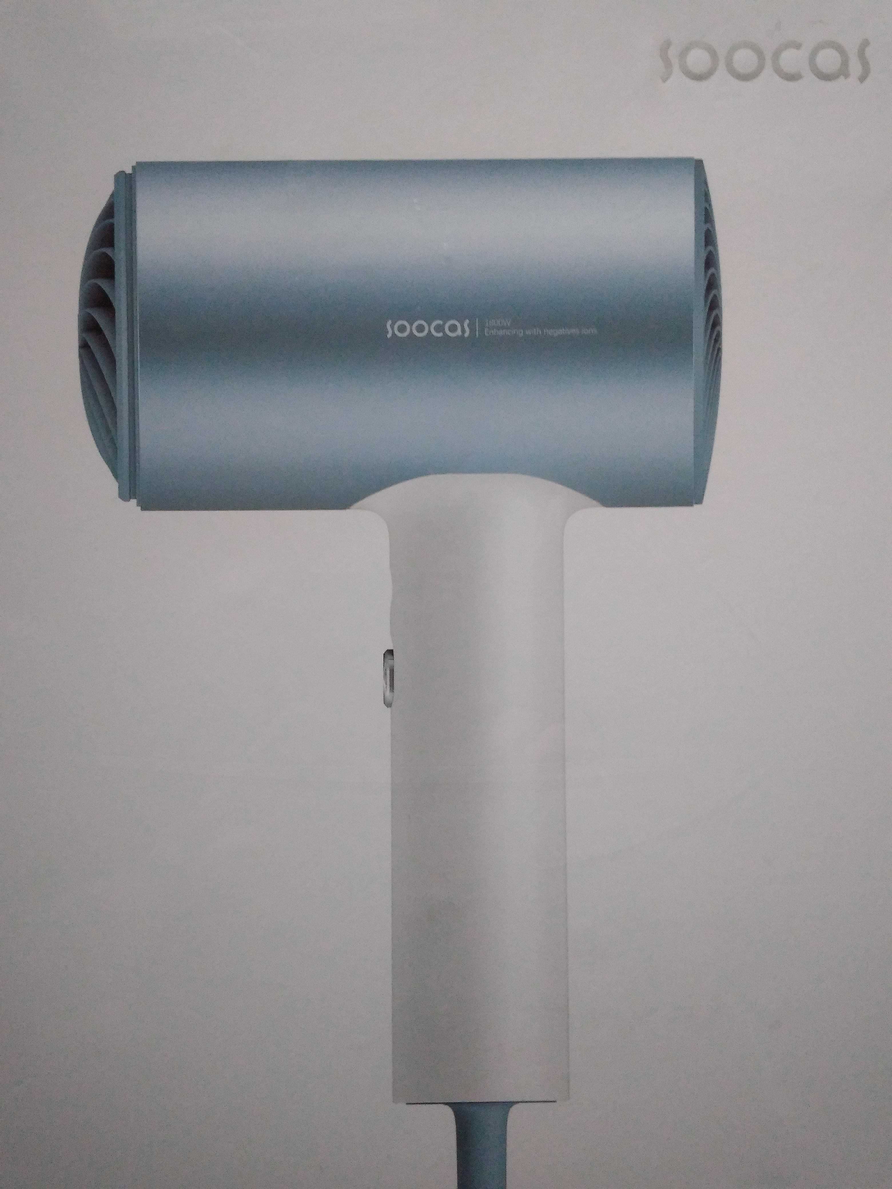 Лучший Фен для волос Xiaomi SOOCAS H5 NegativeIonic Hairdryer 2насадки