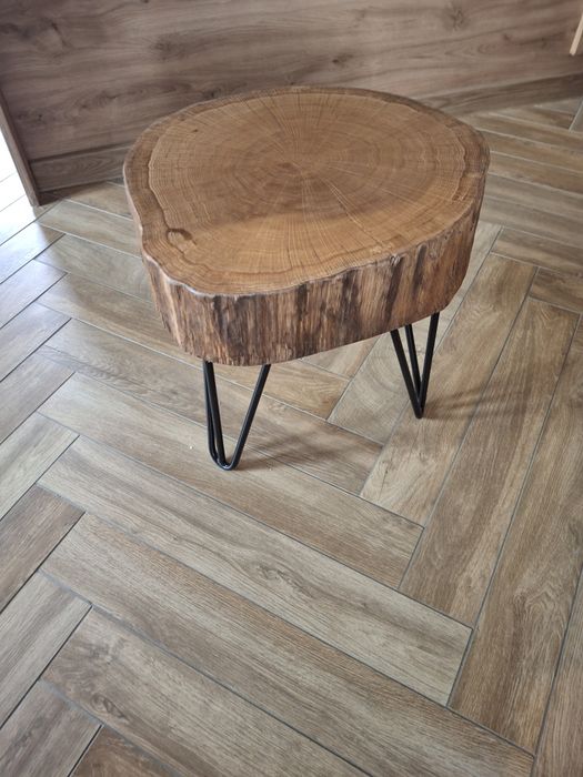 Taboret - dębowy