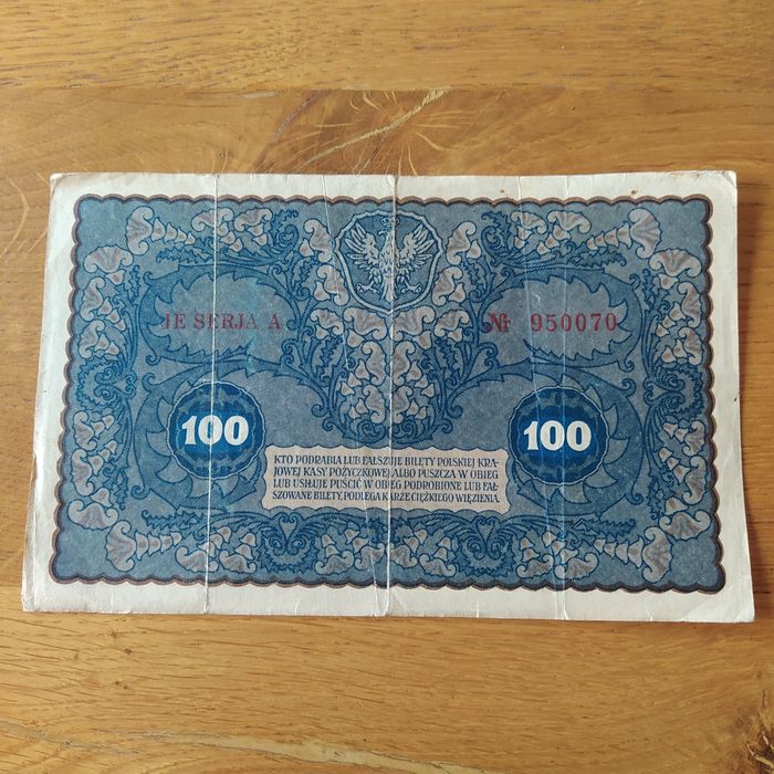 #5, 100 marek polskich 1919r, IE SERJA A