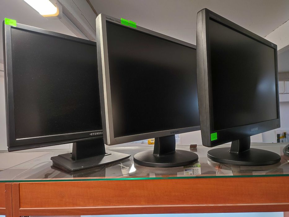 Duży Monitor 22" do komputera, monitoringu MARKOWY ! GWARANCJA Kraków