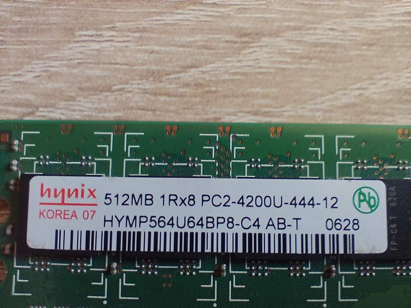 Планки пам'яти  Hynix на 512МВ