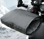Luvas para o guiador da moto