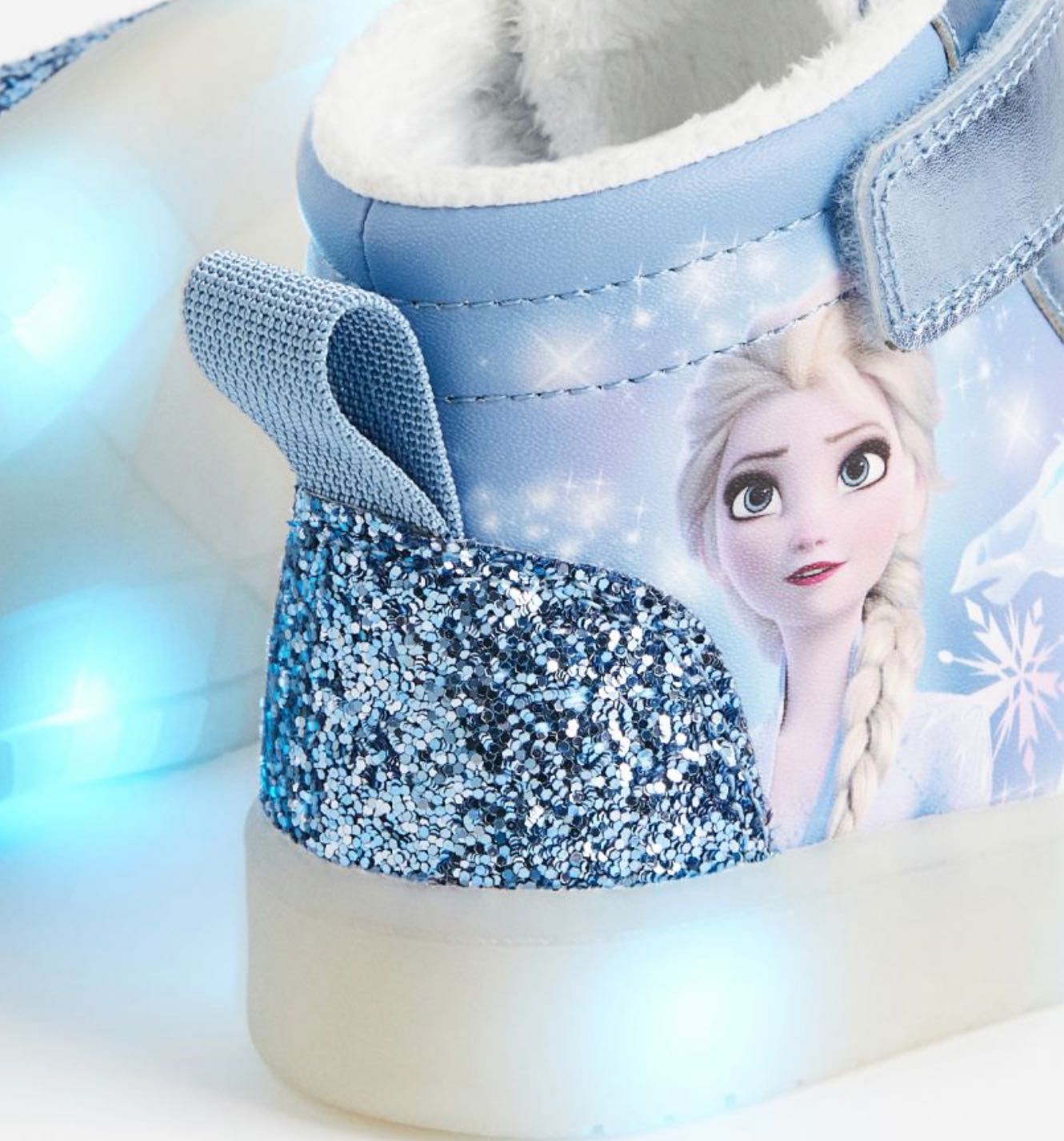Elsa Elza Frozen Kraina ocieplane led, świecące migające bliźniaczki