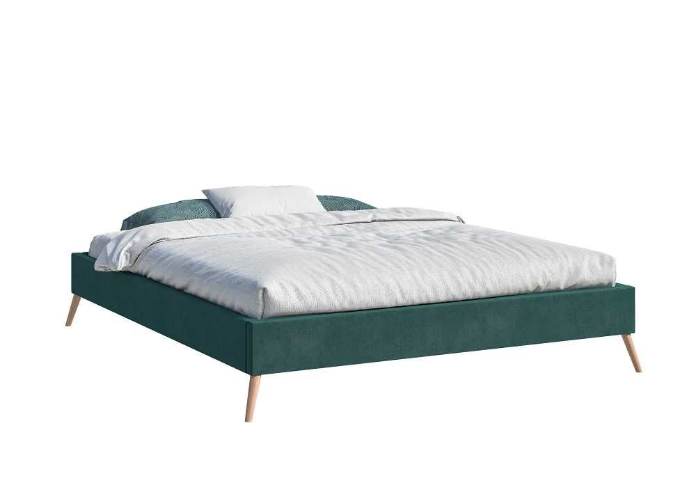 Łóżko tapicerowane skandynawskie bez zagłówka 140x200 | 160x200