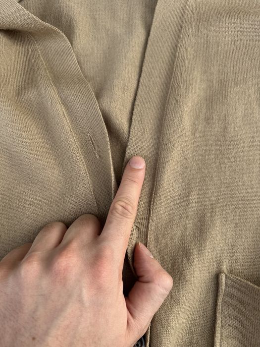 Brązowy, karmelowy, kardigan Marks & Spencer, 100% wełna, rozmiar XL
