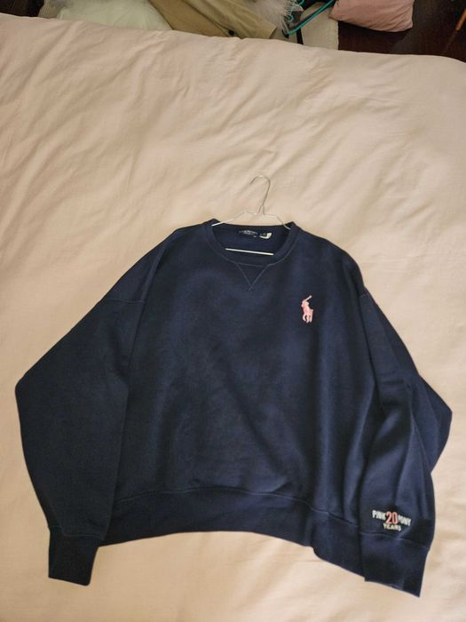 Sweatshirt Azul Ralph Lauren - Edição Especial 20 Anos da Pink Pony