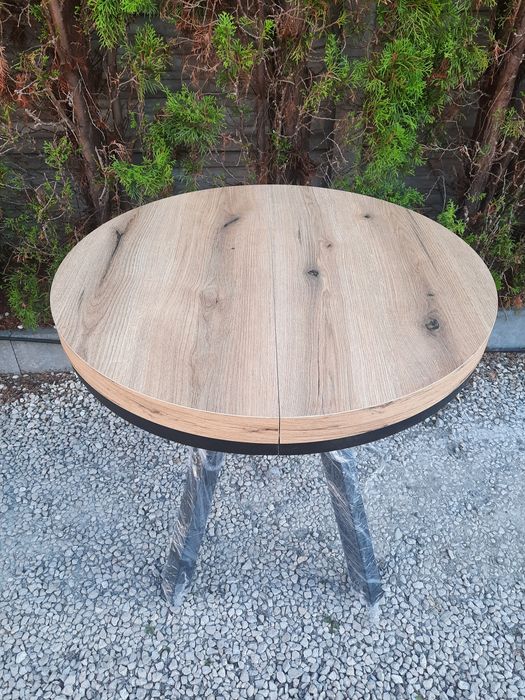Stół metal loft 80cm plus 2x50cm evoke