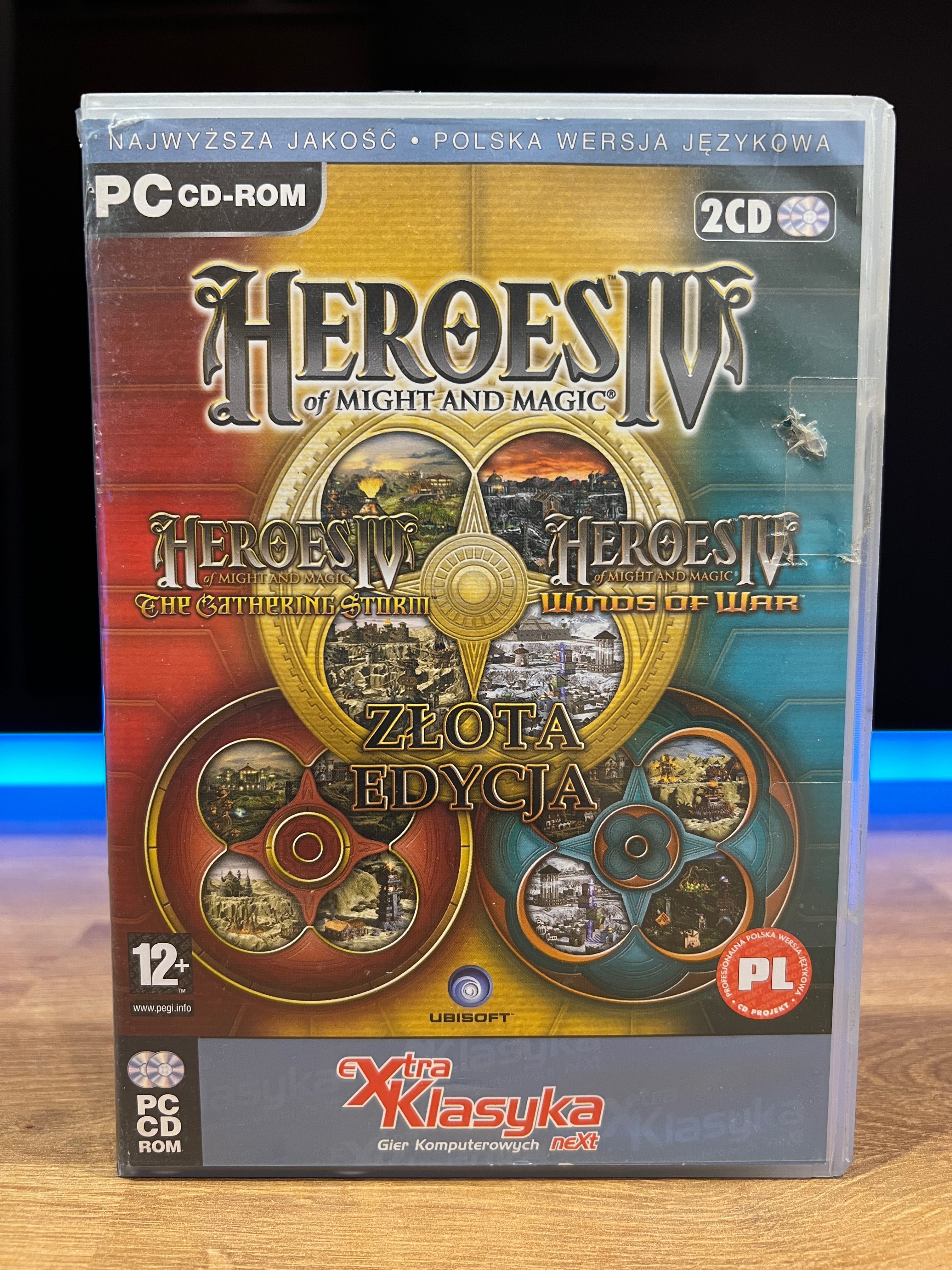 Heroes IV 4 Złota Edycja (PC PL 2003) DVD BOX wydanie eXtra Klasyka