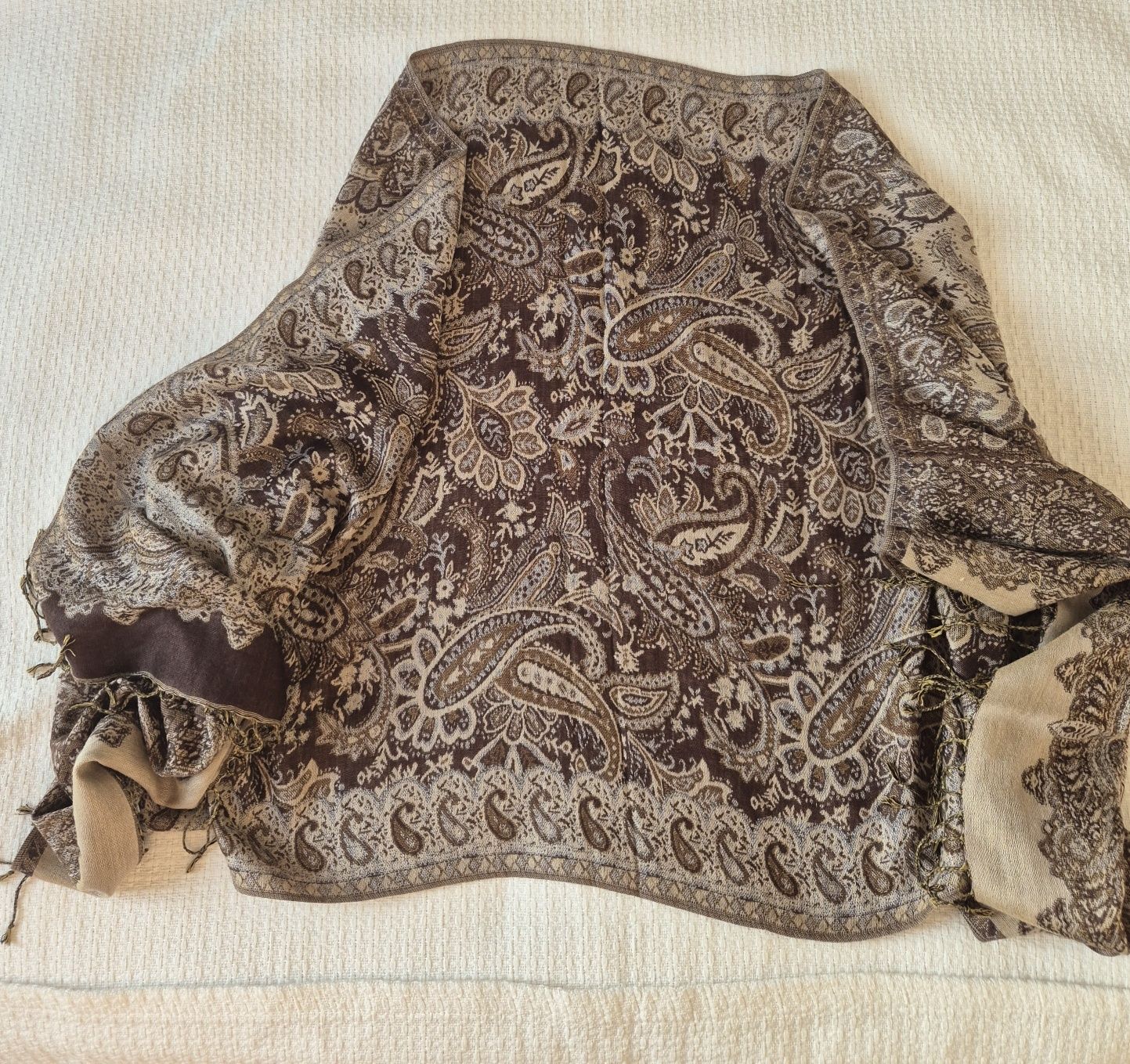 Szal pashmina jedwab