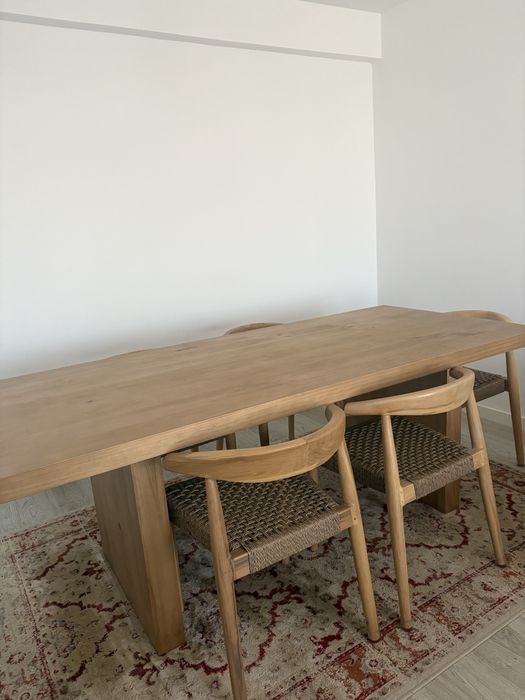 Mesa jantar madeira 8pax (ler descricao)