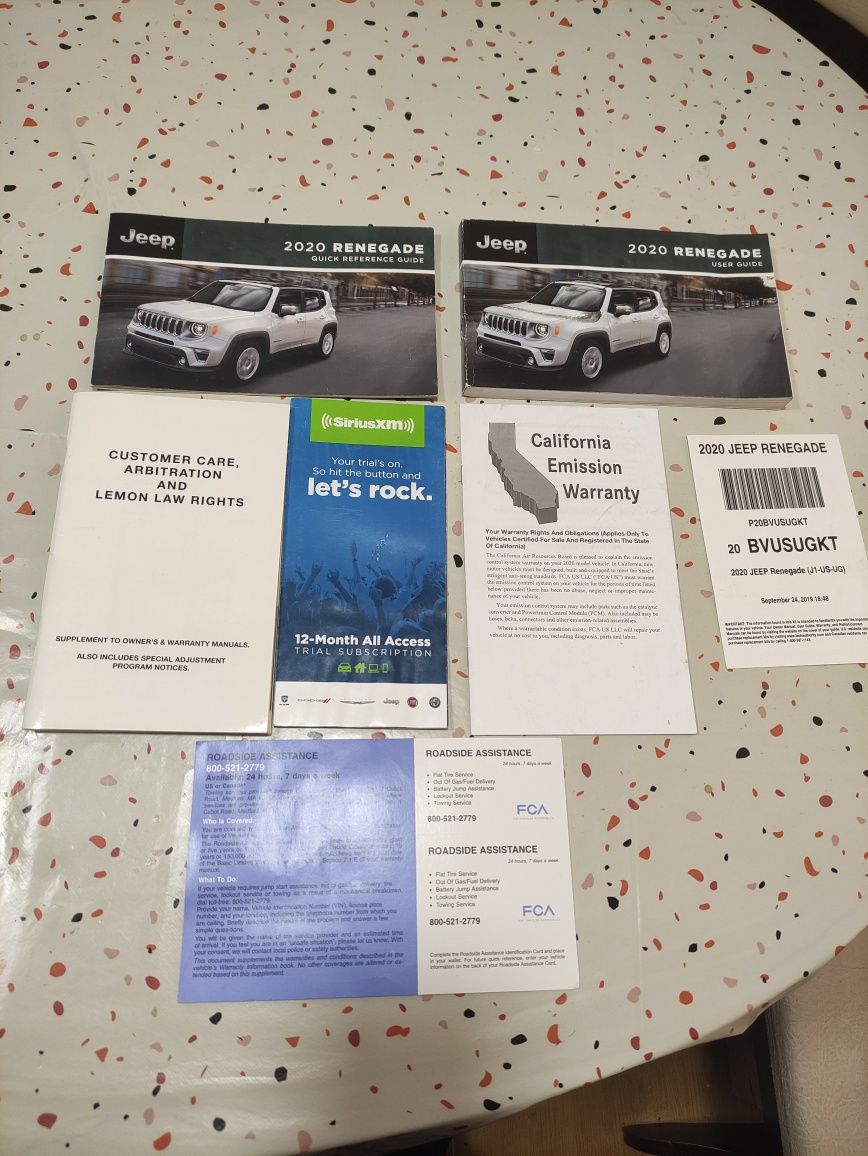 Сервисная книга JEEP Renegade