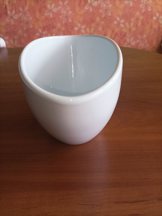 Doniczka osłonka ceramiczna Biała połysk Unikatowa!