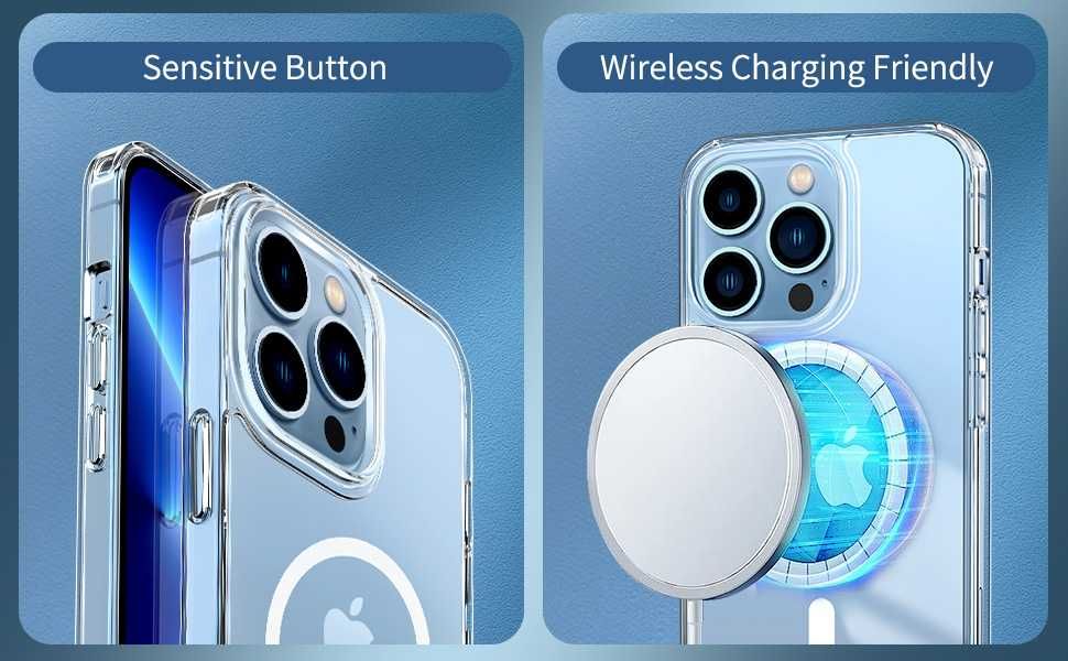 USZKODZONE Magnetyczne plecki etui iPhone 13 Pro Max bezbarwny MagSafe
