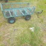 Wózek transportowy metalowy ogrodowy